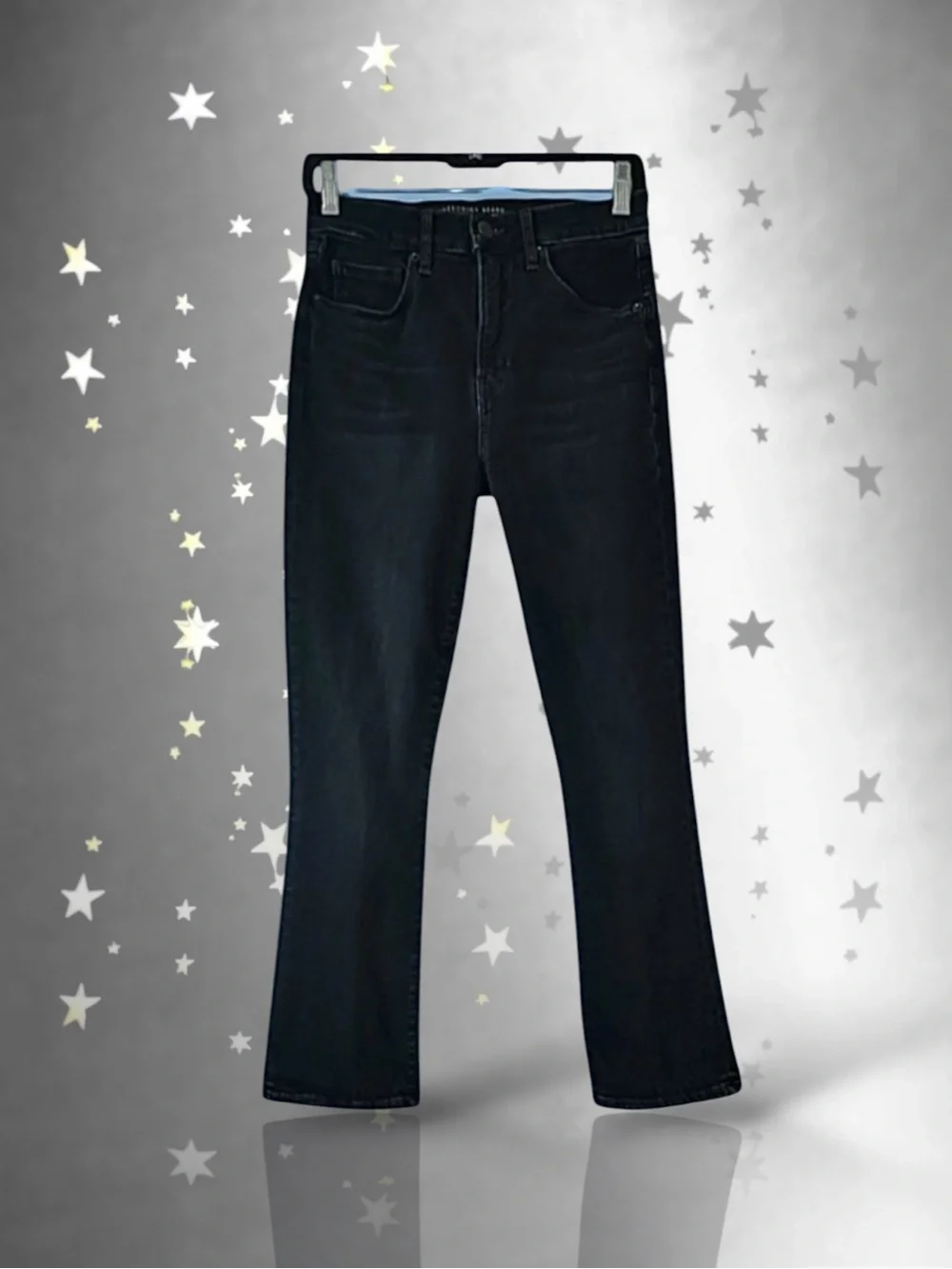 💞Veronica Beard Carly Kick Flare High Rise • Wash Dark Ink (Wash Black) • Sz 28